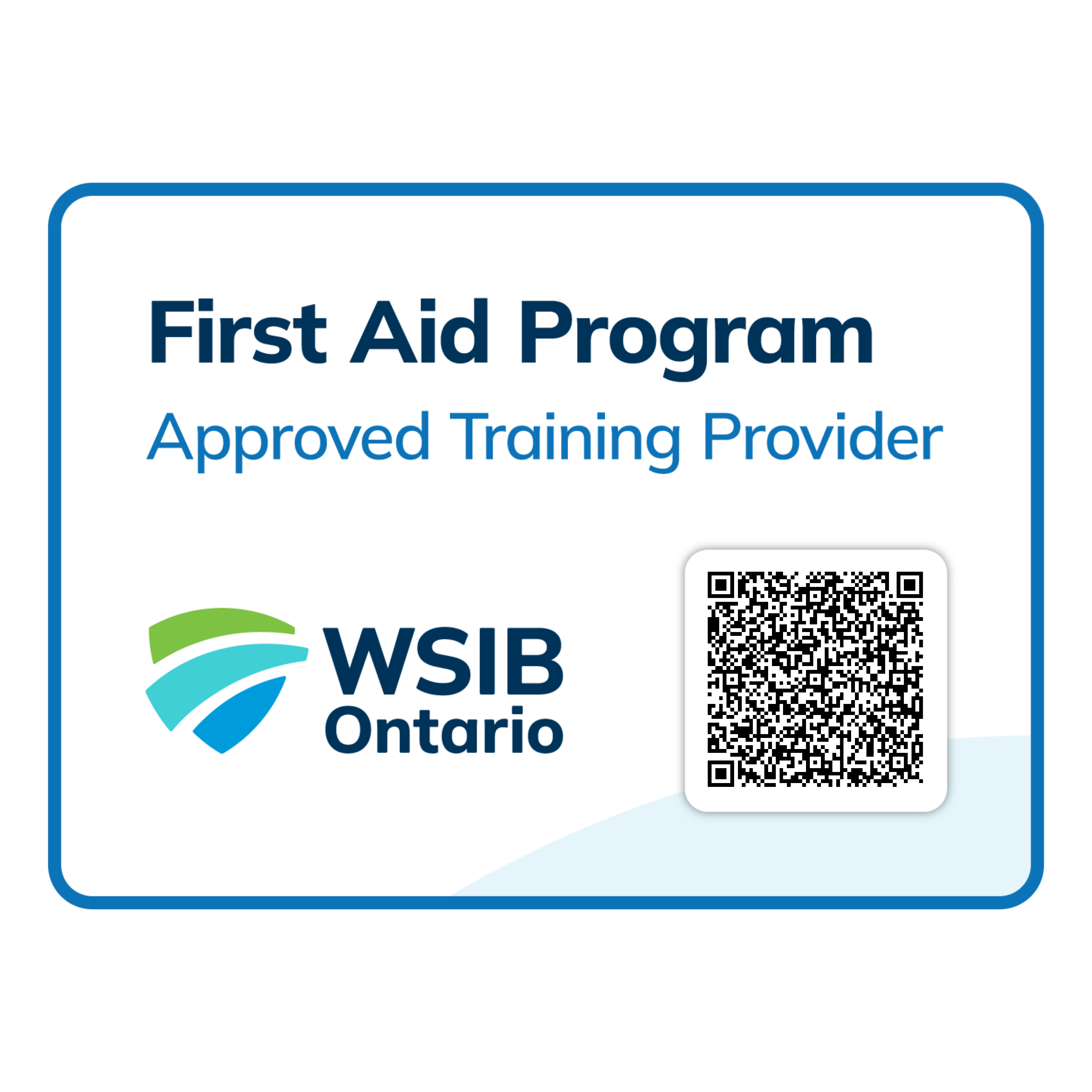 Canada Guard Security WSIB-recognized first aid training credential